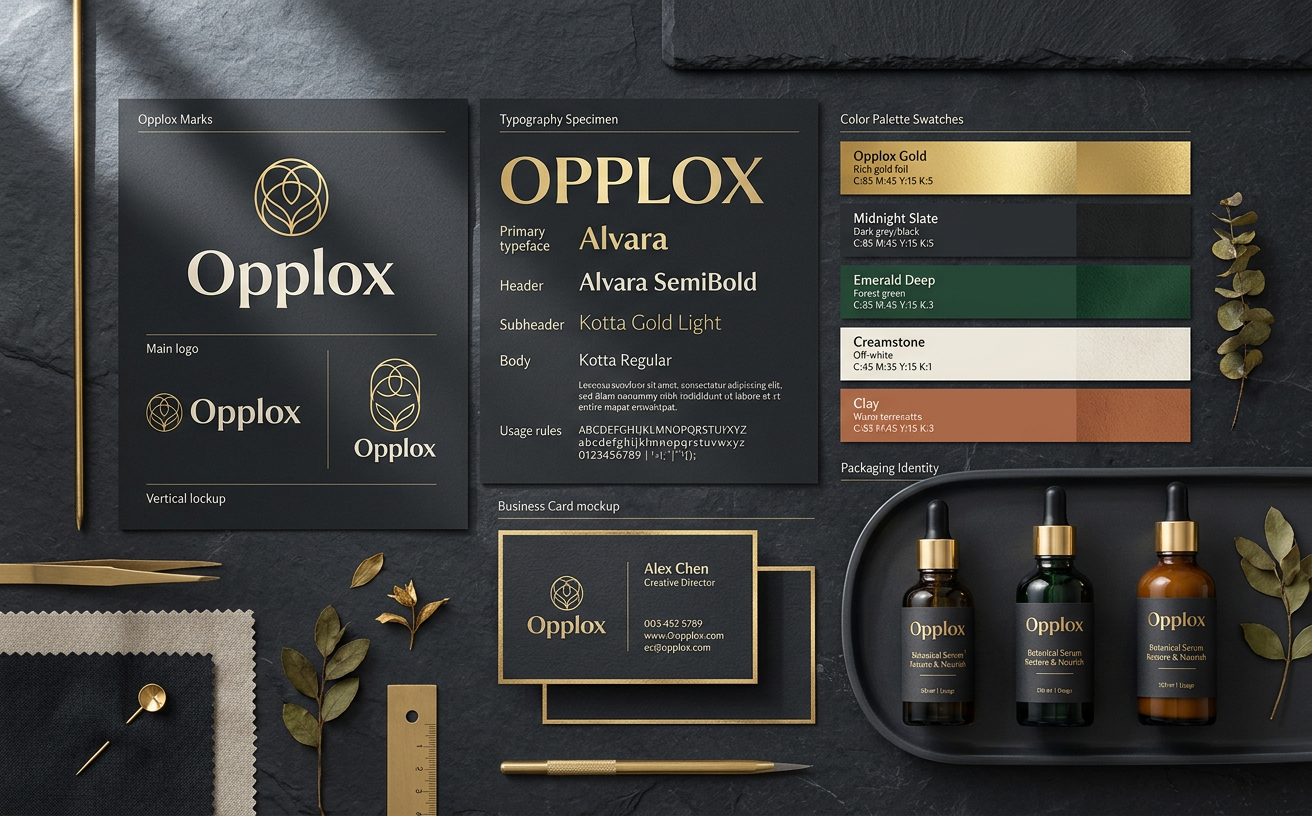 Product Packaging Identity — premium branding showcase concept by Opplox