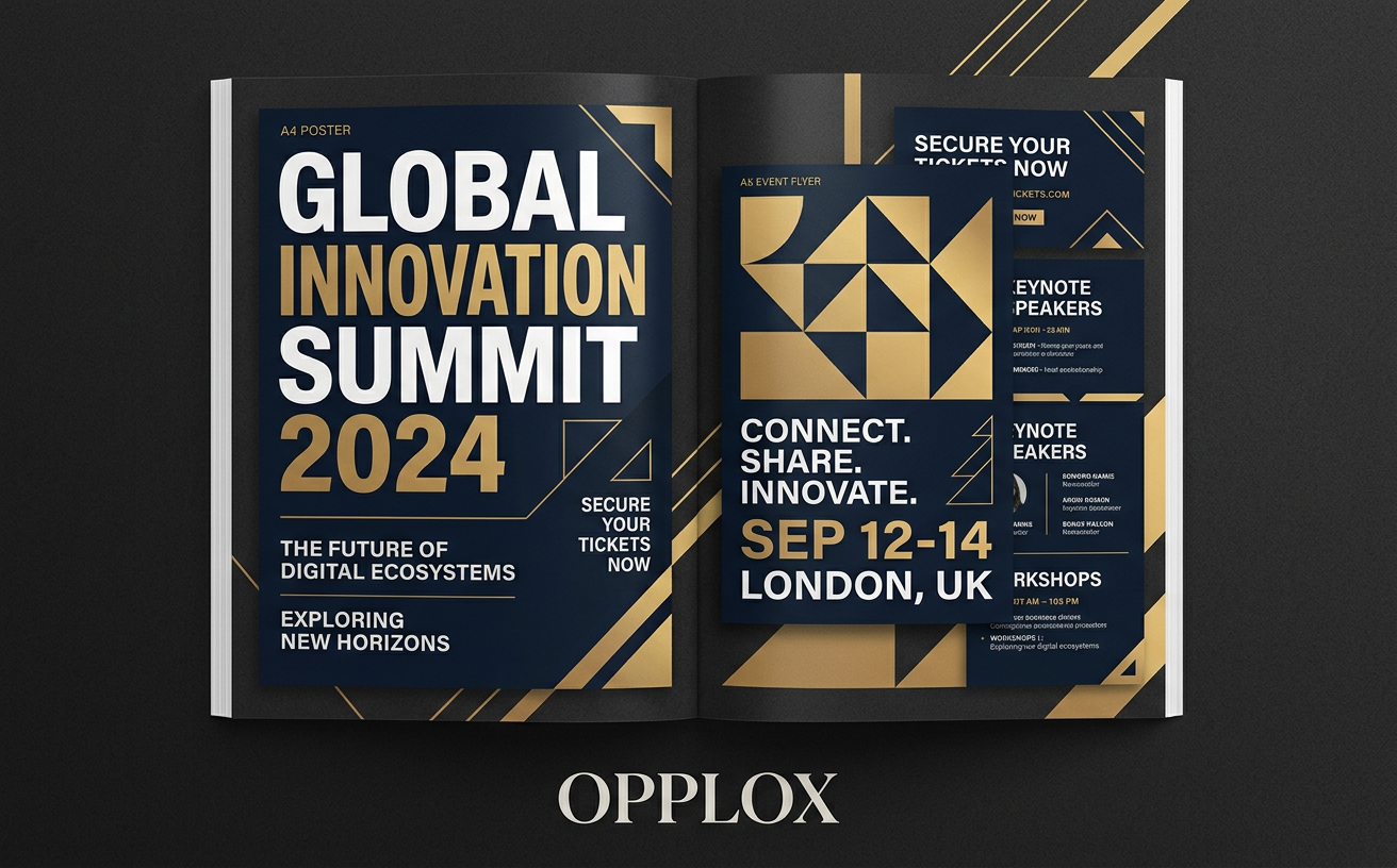 Event Flyer & Poster Pack — premium graphic design showcase concept by Opplox