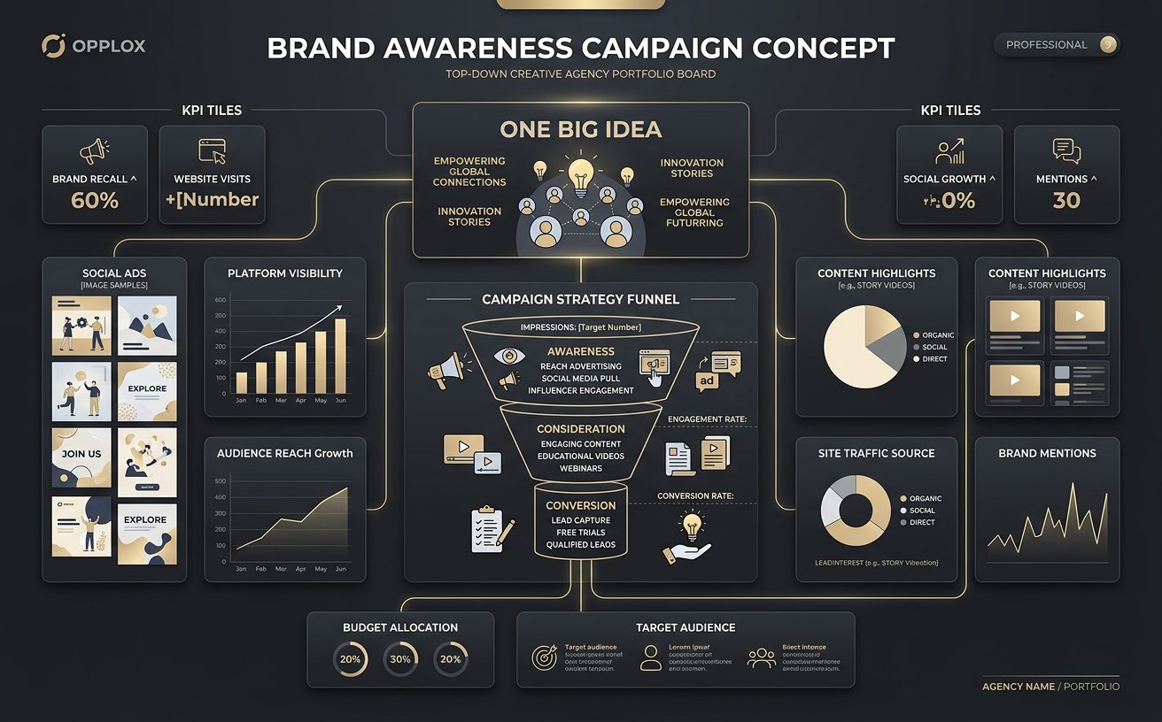 Brand Awareness Campaign Concept — premium marketing showcase concept by Opplox