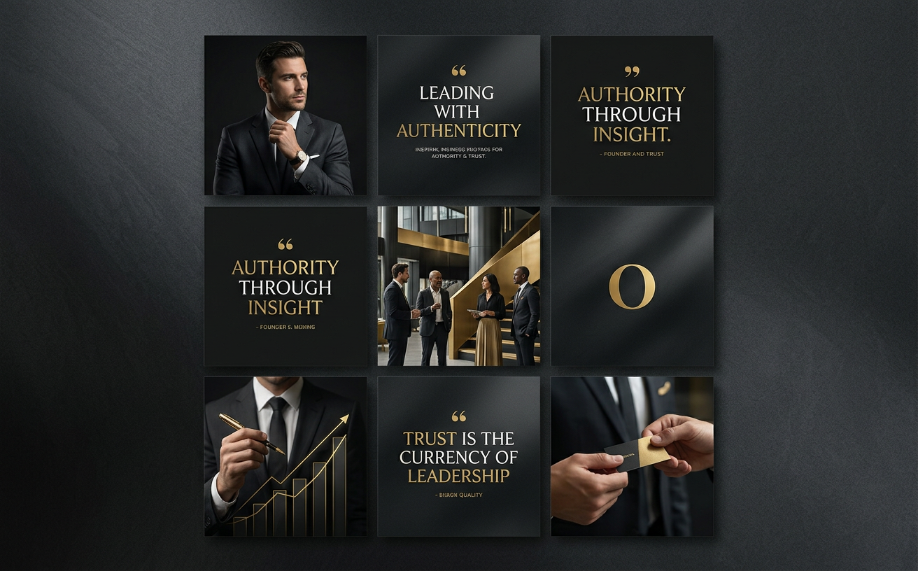 LinkedIn Brand Presence — premium social media management showcase concept by Opplox