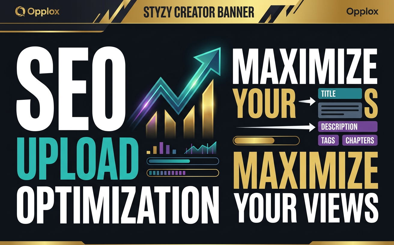 SEO Upload Optimization — premium youtube support showcase concept by Opplox